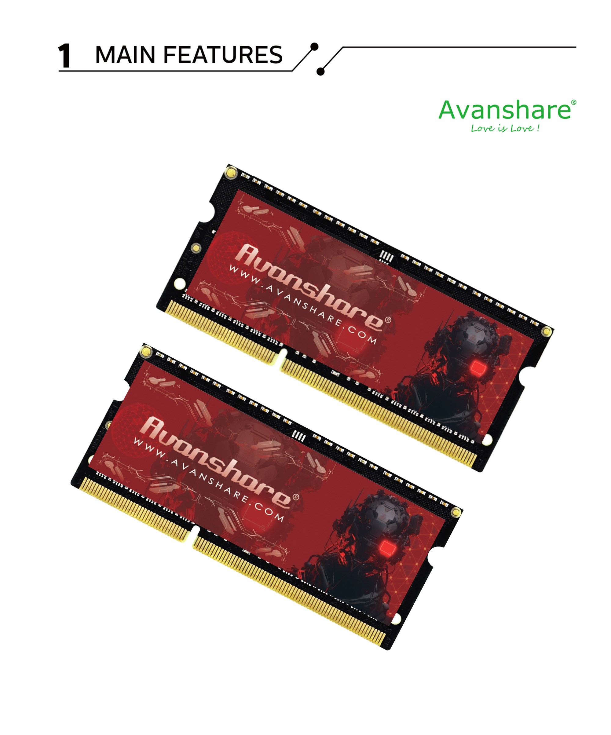 Avanshare Ram Memory DDR5 DDR4 - Sodimm Ddr4 ulasan dan harga