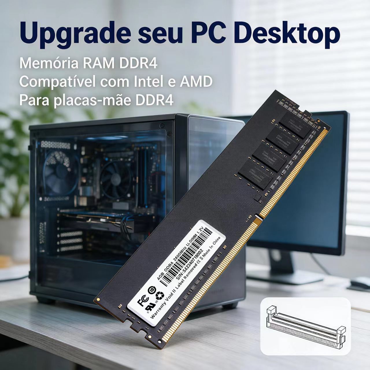 DDR4 RAM 4GB 8GB 2400MHz Deskt - Server Memory Ddr4 ulasan dan harga
